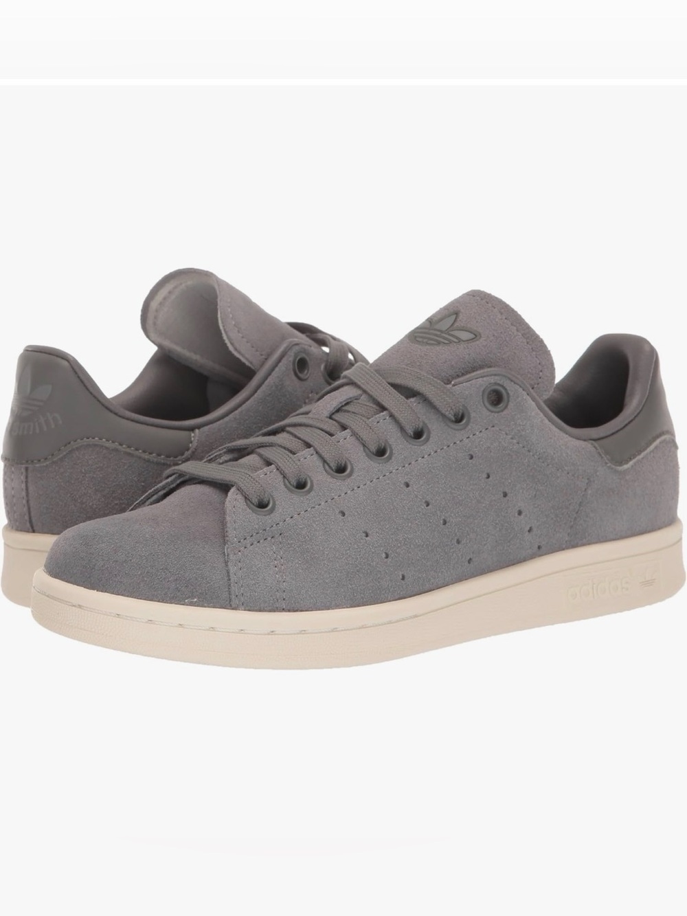 adidas STAN SMITH Gray Suede Low-Top Sneakers size 11.5